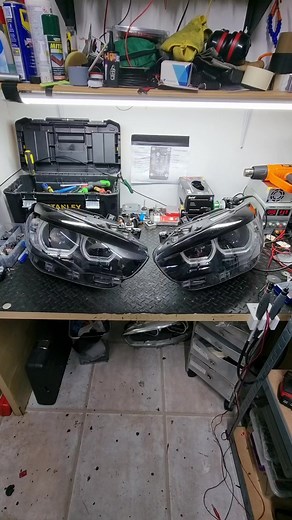 F20 LCI Quad Demon Eyes and Etched Projector Lenses with Colour Chasing Vision Rings. #bespoke #foryoupage #fypシ #london #carsoftiktok #headlights #smallbusiness #3d #business #bmw #selfemployed