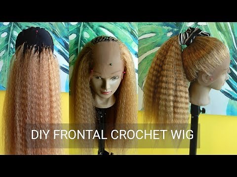 How To Make A Lace Frontal Crochet Wig | Yaki Straight Hair | Vivian beauty and Style