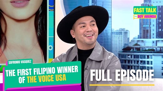 Fast Talk with Boy Abunda: Sofronio Vasquez, the first Filipino winner of 'The Voice USA'! (Full Episode 507)
