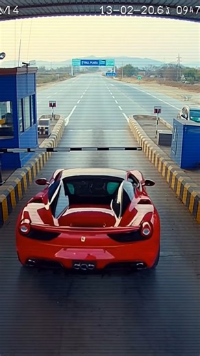 Who needs a toll bar? 🏎️💨 #Ferrari #Shorts