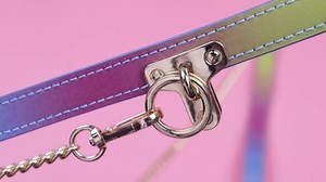 BDSM Sex Ball Gag Leather Bondage Restraints with Mouth Ball, Sex Bondage Adult Sex Toys for Women and Men, Neck Restraint with Steel Chain Couple SM Toys Sex Gag Muzzles