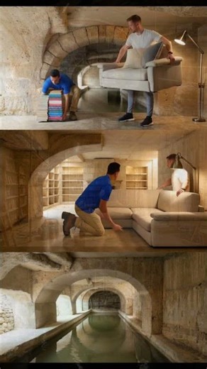 “Hidden Basement Transformed Into Dream Library 🔥”