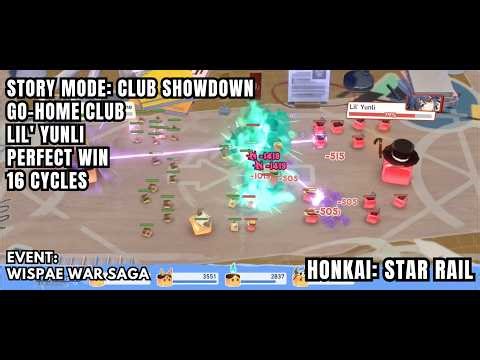 [Honkai: Star Rail Event] Wispae War Saga - Club Showdown - Go-Home Club - Lil' Yunli - Perfect Win