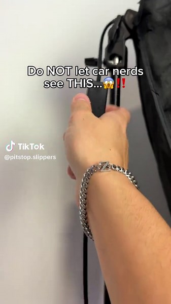 Do NOT let them see this car slippers! 🫣 #slippers #carlover #hellcat #carslippers