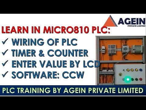 Micro810 PLC Timer & Counter Programming | Setpoint Entry by 2080-LCD | CCW Practical Tutorial