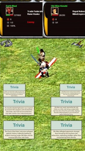 Darth Maul vs Obi-Wan & Qui-Gon Jinn | Trade Federation vs Royal Naboo | SWGB #Shorts