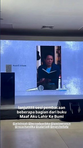Ariel menjadi salah satu penulis tamu pada buku terbaru karya Marchella FP