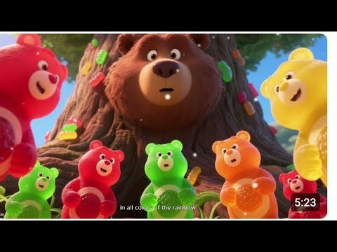 🍬 I Am a Gummy Bear ACTION Song! | Dancing Gummy Bears + More Fun Kids Songs 🍭