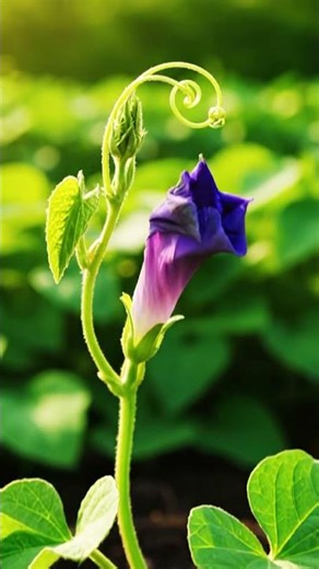 8-Second Morning Glory Flower Time-Lapse | Ultra Realistic Blooming in 4K #shorts