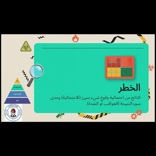 تُعد إدارة المخاطر عملية منهجية وحيوية لضمان بيئة عمل آمنة، وتقوم على ثلاثة أركان أساسية متسلسلة، تبدأ بتحديد جميع المخاطر المحتملة، ثم تحليلها وتقييمها، وصولًا إلى تطبيق الضوابط اللازمة لتقليلها. أولاً: تحديد الخطر (Hazard Identification)تمثل هذه المرحلة حجر الزاوية في العملية، وتهدف إلى تحديد مصدر الخطر (Hazard) قبل الشروع في تحليله. يمكن تنفيذ هذه المرحلة بشكل فعال من خلال دمج عدة طرق منهجية لضمان الشمولية:العصف الذهني (Brainstorming) وسؤال الخبراء: للاستفادة من الخبرة المتراكمة والتنبؤ بالمخ