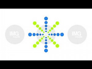 Rotating radial starburst dots loading animation