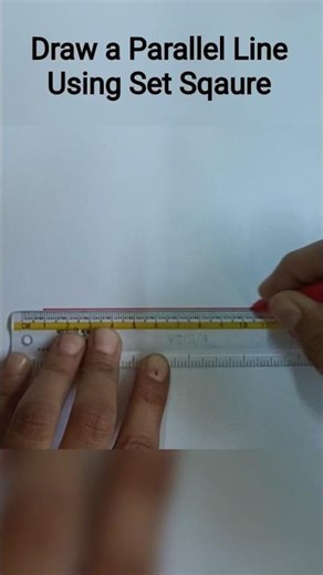 Draw a Parallel Line Using A Set Square