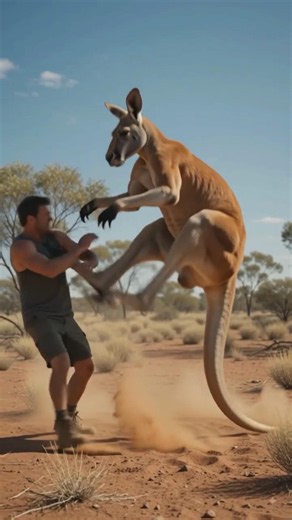 "This Kangaroo Is Stronger Than You Think! 🦘😱" #dhurandhar #kangaroo