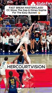 FAST BREAK NIGHTMARE! Clark Slices The Gap & Dimes Sophie For The Splash!🥶#caitlinclark #wnba #sctop