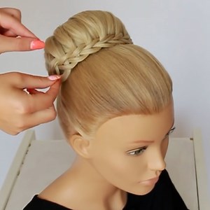 398K views · 10K reactions | Braided high bun ✨ | Another Day Another Braid | Facebook