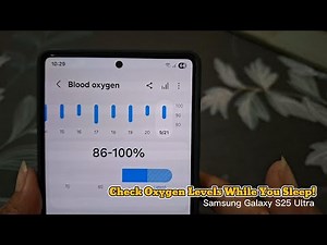How to View Blood Oxygen During Sleep in Samsung Health on Galaxy S25 Ultra