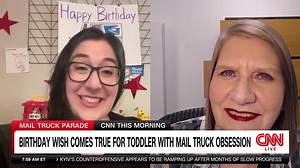 This mail truck-obsessed toddler's birthday really delivered | CNN
