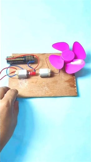 Mini DC Motor Powers Another Motor || #Shorts #dcmotor