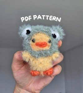 Mini Chick Crochet Pattern PDF - Amigurumi Chick With Frog Hat PDF - Etsy