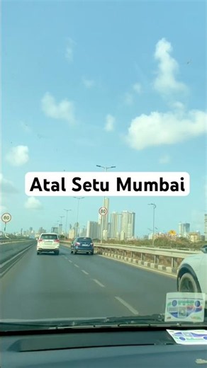 Driving on India’s Most Beautiful Sea Bridge 😍 | #atalsetu #mumbai