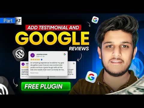 How to Add Google My Business Reviews & Testimonial Slider in Elementor – WordPress Course Part #3