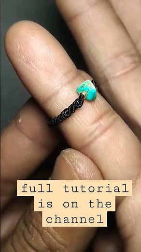 macrame ring | micro macrame tutorial #diybracelets #macramebracelet #diy #craft