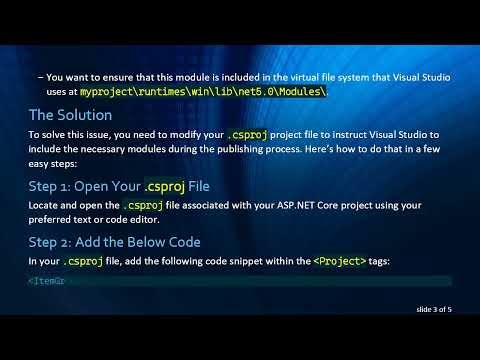 How to Add Files to the Runtimes Folder When Publishing Your ASP.NET Core Website