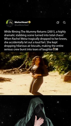When filming The Mummy Returns (2001), Rachel Weisz completely ruined a dramatic scene