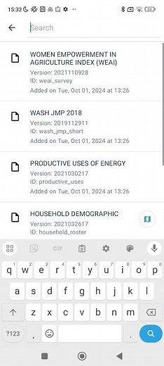 How to start filling out a form in ODK Collect (ODK Collect v2024.2.4)