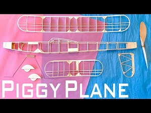 "Swine Flew" - Embryo Canard Model Airplane - Start to Finish & Dethermalizer Demo