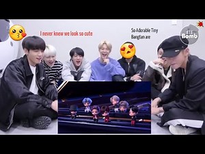 BTS reaction on TinyTan Animation - Dream on ||| Chibi BTS