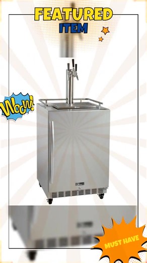 Elevate any gathering with the perfect pour! 🍻 The Kegco 24 Wide Stainless Steel Triple Tap Commercial Kegerator HK38SSC-3 brings the bar experience right to your home with its sleek stainless steel design and triple tap system. 💧 Whether you're hosting a weekend barbecue, celebrating a milestone, or simply unwinding after a long day, this kegerator is your ticket to flowing refreshments and unforgettable moments. 🥳 With a price of just $1914.41, you're investing in countless cheers and memor