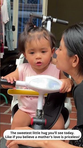 Mother's Love in Every Kiss ❤️ #motherlove #babymoments #heartwarming