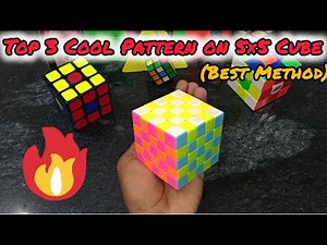 Top 3 Cool Patterns on 5×5 Rubik’s Cube 🔥 | Easy & Satisfying Designs