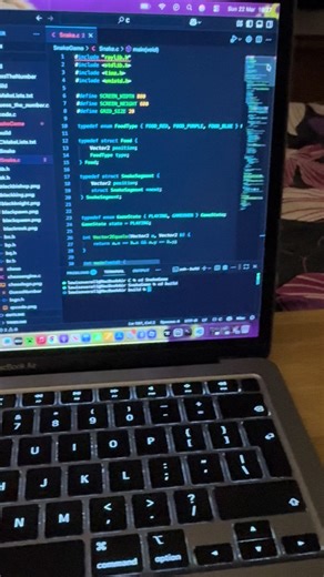A new snake game in C compiled with Cmake #coding #programming