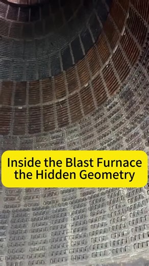 🔥【Inside the Blast Furnace — The Hidden Geometry of Steelmaking】When the furnace is silent, the beauty of ironmaking finally appears.This is the moment few ever witness — the inner landscape of a… | Cathy Feng