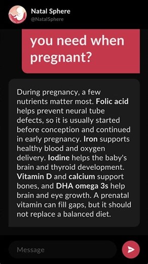 What vitamins and nutrients do you need when pregnant?