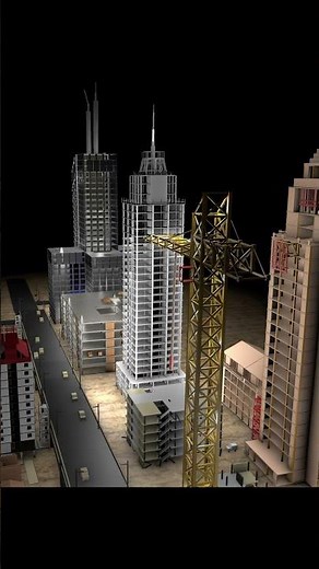 3D CITY - 9.1 Earthquake Simulation #shorts