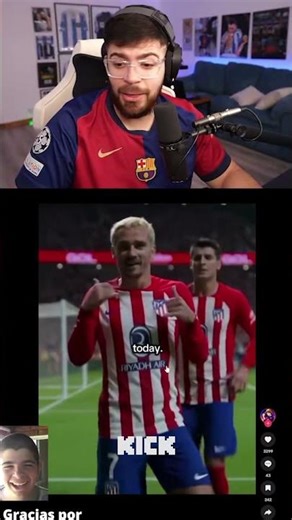 The Cobra reacts to an edit of Barcelona vs Atletico Madrid #arge...