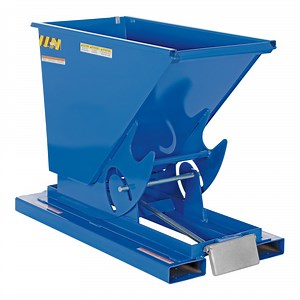 Vestil 0.33 Cubic Yard Light-Duty Self-Dumping Steel Forklift Hopper D-33-LD - 2,000 lb. Capacity