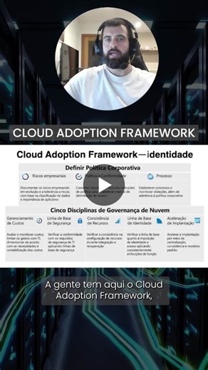 #cloudadoptionframework #microsoftazure #azure #governança #migraçãonuvem #cloudcomputing #bestpractices #ti | Alcione Ricardo F.