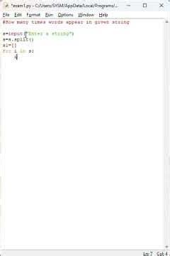 Count how many times words appear in given string #videos