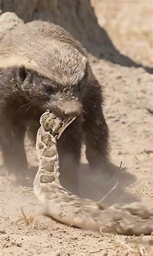 Honey badger vs Rattle Snake