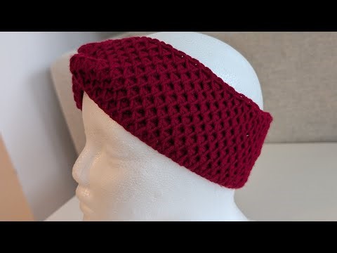Crochet Twist Headband Tutorial | Honeycomb Stitch | Easy & Stylish Project