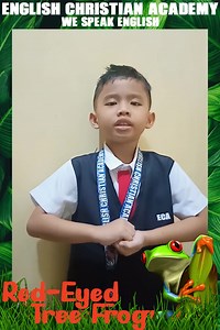 Red-Eyed Tree Frog Name: Seth Anthony L. Duroy Level: Grade 1 Adviser: Mary Irish P. Mata Branch: Bermuda Branch | English Christian Academy