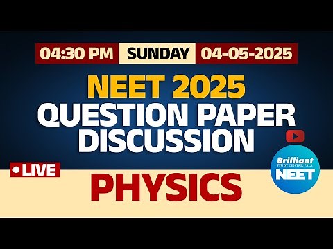 NEET 2025 | Live Question Paper Discussion & Analysis - Physics | 4th May 2025