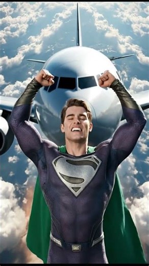Superman Saves a Crashing Airplane Mid Air Rescue #rescue #shortfilm