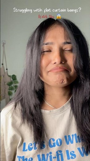Curtain Bangs Styling Hacks with Straightener | Easy Hair Hack for Volume & Shape 💁‍♀️💅