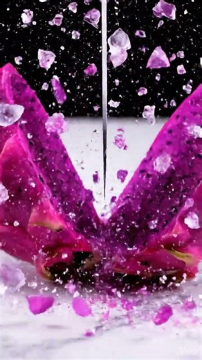 Dragon Fruit Crystal ASMR 🐉 Satisfying Glass Shattering #Shorts