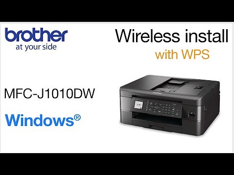 MFCJ1010DW set up wireless with WPS - Windows